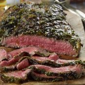 Grilled Flank Steak with Chimichurri Sauce